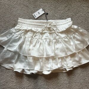 Brand new white mini skirt